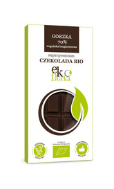 Prémiová hořká čokoláda 70% bez lepku BIO 85 g - EKOFLORKA